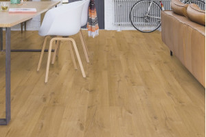 Ламінат Quick-Step Impressive Ultra Дуб м'який натуральний, 32 клас, фаска 4v, вологостійкий, 12*190*1380 мм